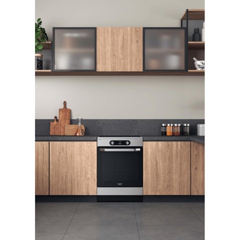 Hotpoint HS68IQ8CHX/E Cucina Piano cottura a induzione Acciaio inossidabile A
