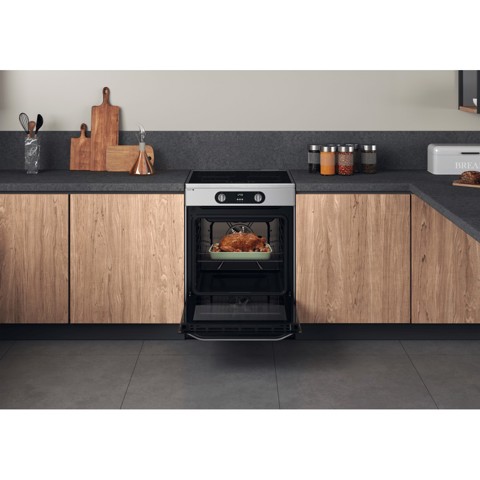 Hotpoint HS68IQ8CHX/E Cucina Piano cottura a induzione Acciaio inossidabile A