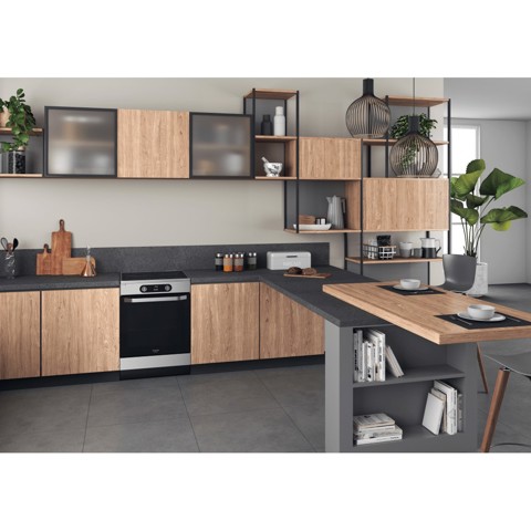 Hotpoint HS68IQ8CHX/E Cucina Piano cottura a induzione Acciaio inossidabile A