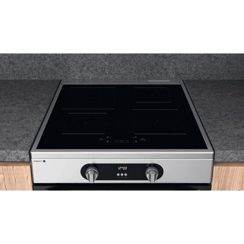 Hotpoint HS68IQ8CHX/E Cucina Piano cottura a induzione Acciaio inossidabile A
