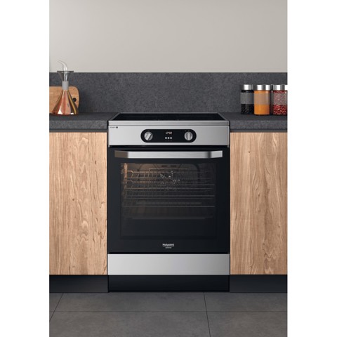 Hotpoint HS68IQ8CHX/E Cucina Piano cottura a induzione Acciaio inossidabile A