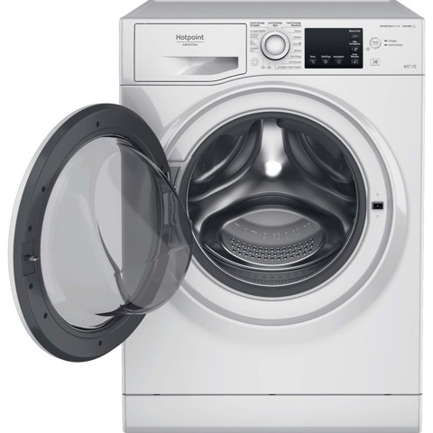 Hotpoint NDB 10736 WA IT lavasciuga Libera installazione Caricamento frontale Bianco D