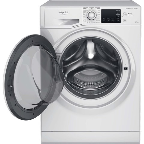 Hotpoint NDB 8636 WA IT lavasciuga Libera installazione Caricamento frontale Bianco D