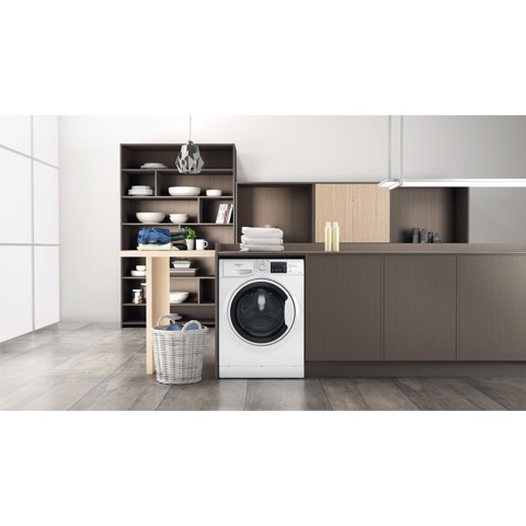 Hotpoint NDB 8636 WA IT lavasciuga Libera installazione Caricamento frontale Bianco D
