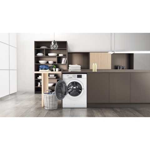 Hotpoint NDB 8636 WA IT lavasciuga Libera installazione Caricamento frontale Bianco D