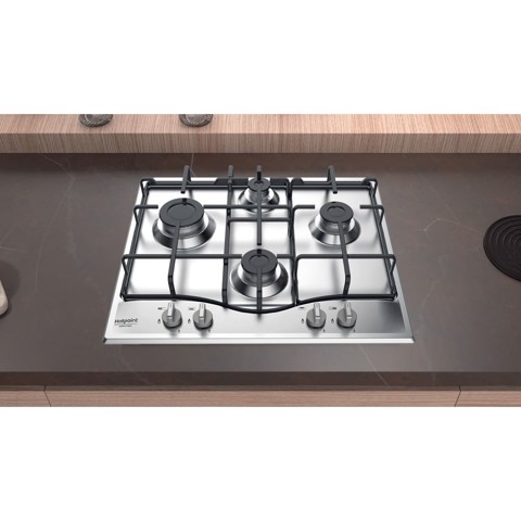 Hotpoint PCN 642 IX/HAR Acciaio inossidabile Da incasso 59 cm Gas 4 Fornello(i)