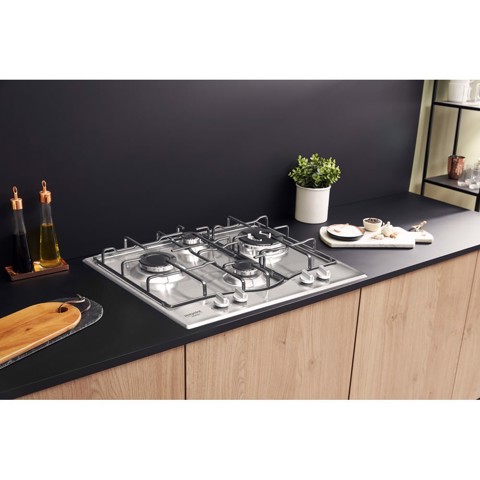 Hotpoint PCN 642 T/IX/HAR Acciaio inossidabile Da incasso 60 cm Gas 4 Fornello(i)
