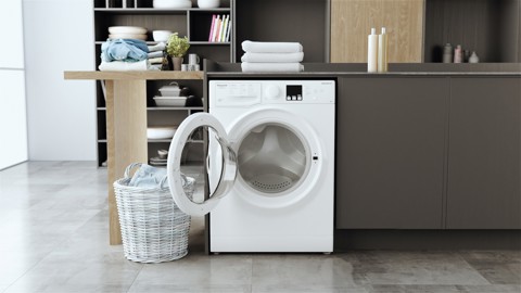Hotpoint RSSF 624 W IT N lavatrice Caricamento frontale 6 kg 1200 Giri/min C Bianco