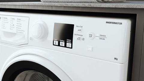 Hotpoint RSSF 624 W IT N lavatrice Caricamento frontale 6 kg 1200 Giri/min C Bianco
