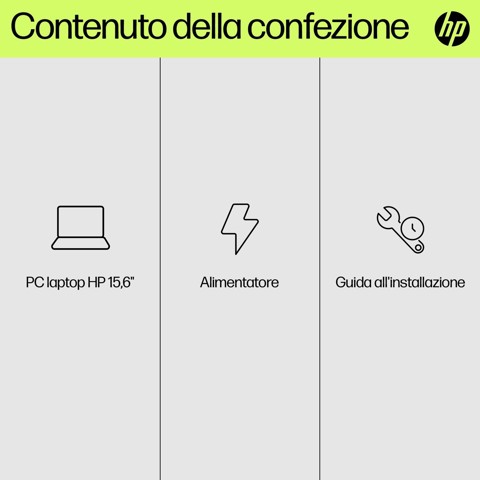 HP 15-fd0081nl Intel® Core™ i5 i5-1334U Computer portatile 39,6 cm (15.6") Full HD 8 GB DDR4-SDRAM 512 GB SSD Wi-Fi 6E (802.11ax) Windows 11 Home Argento