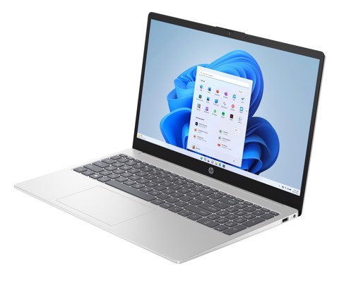 HP 15-fd1029nl Intel Core Ultra 7 155H Computer portatile 39,6 cm (15.6") Full HD 16 GB DDR5-SDRAM 512 GB SSD Wi-Fi 6 (802.11ax) Windows 11 Home AI PC Argento