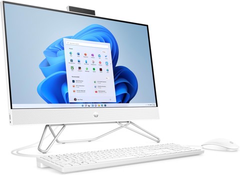 HP 24-cb0018nl AMD Ryzen™ 3 60,5 cm (23.8") 1920 x 1080 Pixel 8 GB DDR4-SDRAM 256 GB SSD PC All-in-one Windows 11 Home Wi-Fi 6 (802.11ax) Bianco