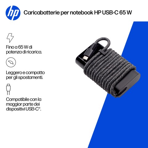 HP Caricabatterie per laptop USB-C 65 W