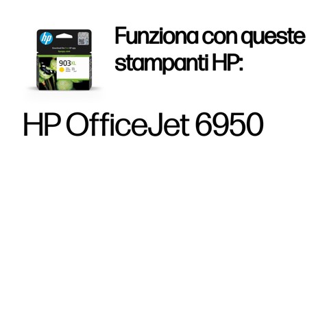 HP Cartuccia di inchiostro giallo originale ad alta capacità 903XL