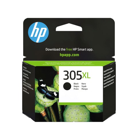 HP Cartuccia di inchiostro nero originale ad alta capacità 305XL