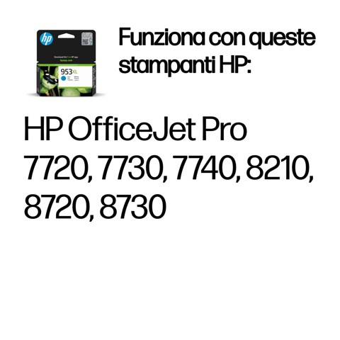 HP Cartuccia inchiostro ciano originale ad alta capacità 953XL