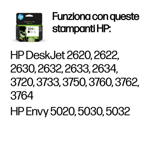 HP Cartuccia inchiostro originale nero 304XL