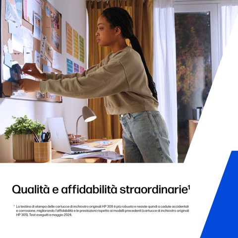 HP Confezione da 2 Cartucce di Inchiostro Nero/Tricromia Originali 308