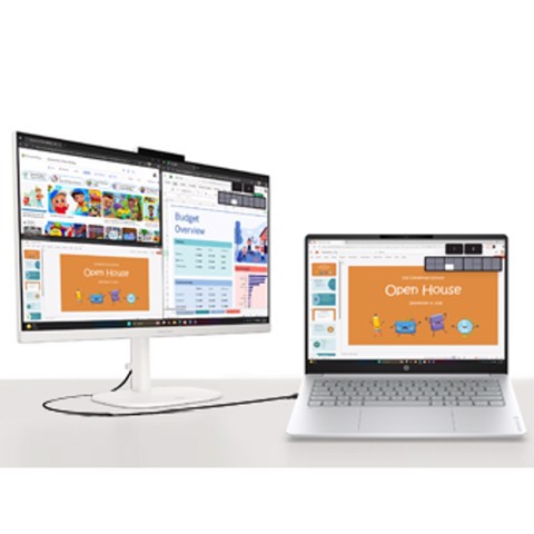 HP E09C8EA All-in-One PC AMD Ryzen™ 5 40 60,5 cm (23.8") 1920 x 1080 Pixel 8 GB LPDDR5x-SDRAM 512 GB SSD Windows 11 Home Wi-Fi 6 (802.11ax) Bianco