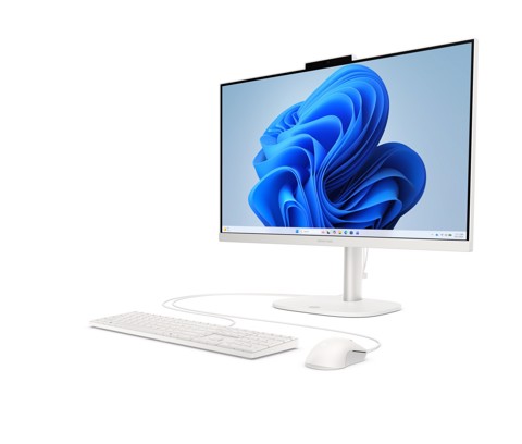HP E09C8EA All-in-One PC AMD Ryzen™ 5 40 60,5 cm (23.8") 1920 x 1080 Pixel 8 GB LPDDR5x-SDRAM 512 GB SSD Windows 11 Home Wi-Fi 6 (802.11ax) Bianco