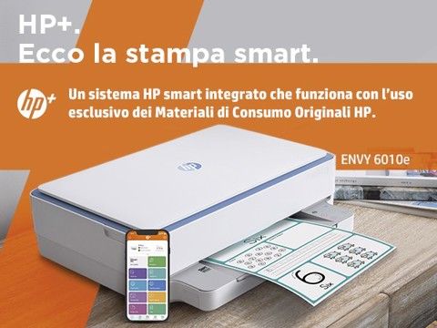 HP ENVY Stampante multifunzione HP 6010e, Abitazioni e piccoli uffici, Stampa, copia, scansione, wireless; HP+; idonea a HP Instant Ink; stampa da smartphone o tablet