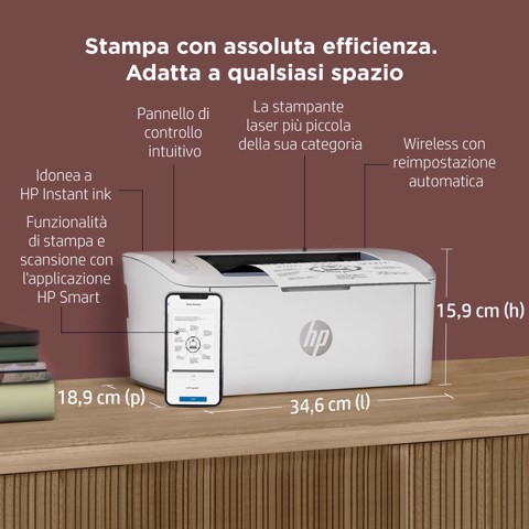 HP LaserJet M110w  Stampante laser compatta