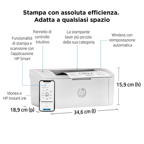 HP LaserJet M110w  Stampante laser compatta