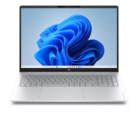 HP OmniBook 3 Laptop 16-by0005nlx AMD Ryzen™ 5 N150 Computer portatile 40,6 cm (16") 2K 8 GB DDR5-SDRAM 512 GB SSD Wi-Fi 6 (802.11ax) Windows 11 Home Grigio, Argento