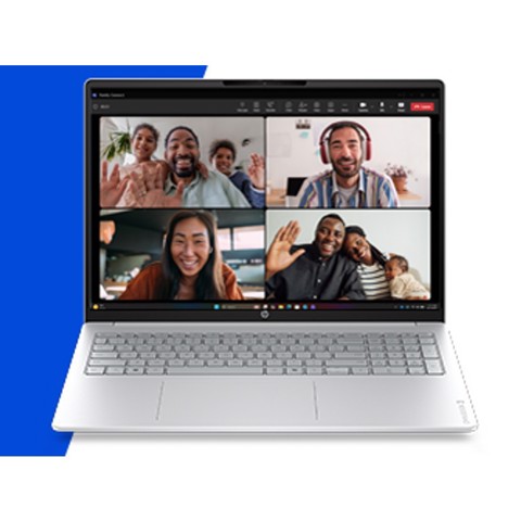HP OmniBook 3 Laptop 16-by0005nlx AMD Ryzen™ 5 N150 Computer portatile 40,6 cm (16") 2K 8 GB DDR5-SDRAM 512 GB SSD Wi-Fi 6 (802.11ax) Windows 11 Home Grigio, Argento