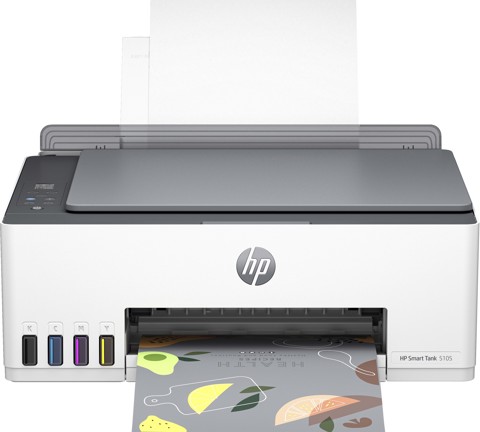HP Smart Tank Stampante multifunzione 5105, Colore, Stampante per Abitazioni e piccoli uffici, Stampa, copia, scansione, wireless, Serbatoio stampante (tank) per grandi volumi di documenti, stampa da smartphone o tablet, Scansione su PDF