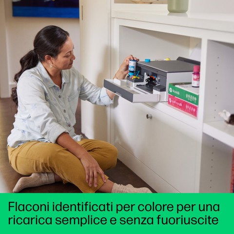 HP Smart Tank Stampante multifunzione 5105, Colore, Stampante per Abitazioni e piccoli uffici, Stampa, copia, scansione, wireless, Serbatoio stampante (tank) per grandi volumi di documenti, stampa da smartphone o tablet, Scansione su PDF