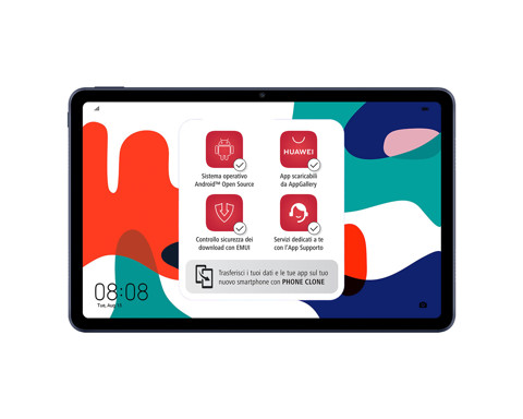 Huawei MatePad 10.4 4G LTE-TDD & LTE-FDD 64 GB 26,4 cm (10.4") Huawei Mobile Services (HMS) Hisilicon Kirin 4 GB Wi-Fi 5 (802.11ac) Android 10 Grigio