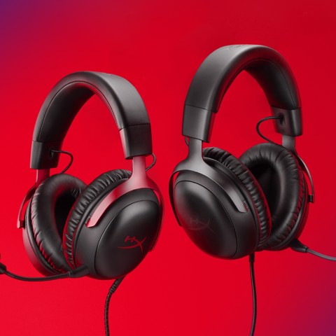 HyperX Cloud III – Cuffie da gaming (nero-rosso)