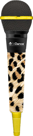 iDance CLM7 microfono Marrone, Giallo Microfono per karaoke