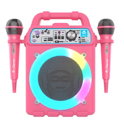 iDance K3V2PK sistema di karaoke con doppio microfono Portatile a batteria Wireless 50W