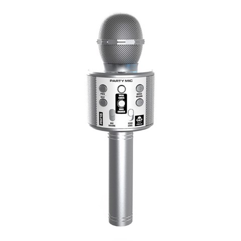 iDance PARTY MIC Argento Microfono per karaoke
