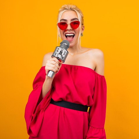 iDance PARTY MIC Argento Microfono per karaoke