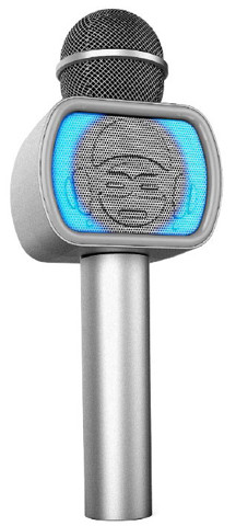 iDance Party Mic PM-20 Argento Microfono per karaoke