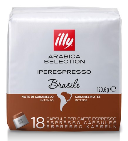 Illy 18 Caffè in Capsule Iperespresso Arabica Selection Brasile