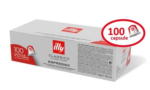 Illy Capsule caffè classico compatibile Nespresso 100 pz
