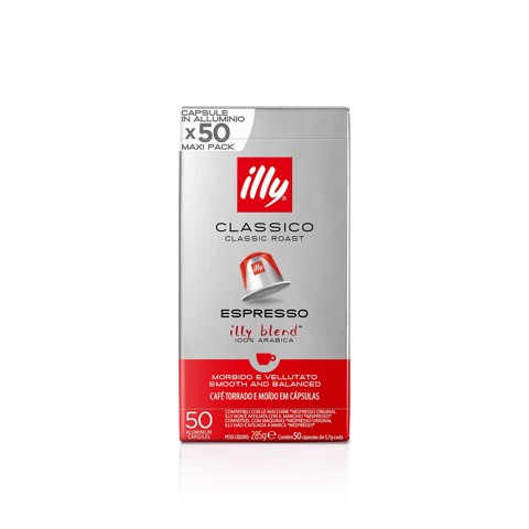 Illy Capsule caffe Nespresso classico in alluminio 50 pz
