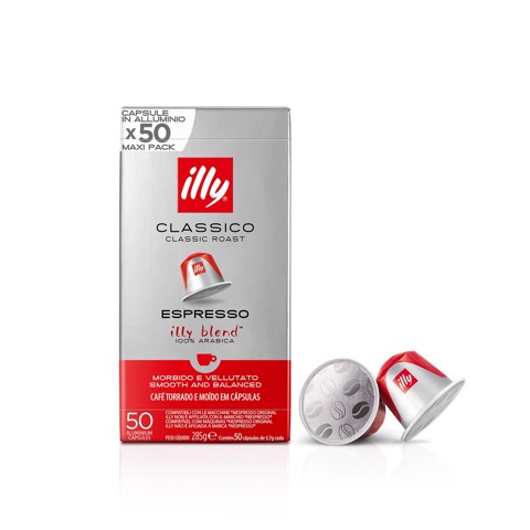 Illy Capsule caffe Nespresso classico in alluminio 50 pz