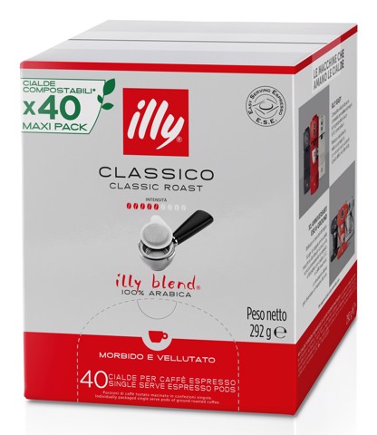 Illy 40 Cialde Monodose E.S.E. Tostato CLASSICO