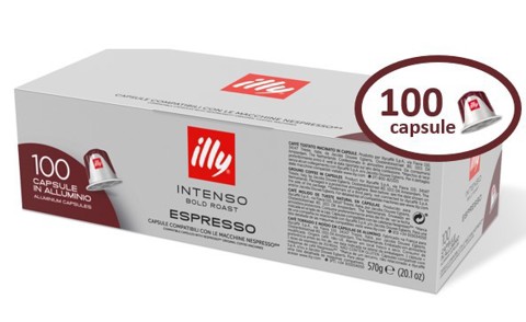 Illy Capsule caffè intenso compatibile Nespresso 100 pz