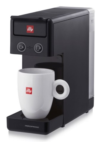 Illy Y3.3 Nera Macchina per caffè a capsule iperespresso - in omaggio 36 classic, 18 intenso