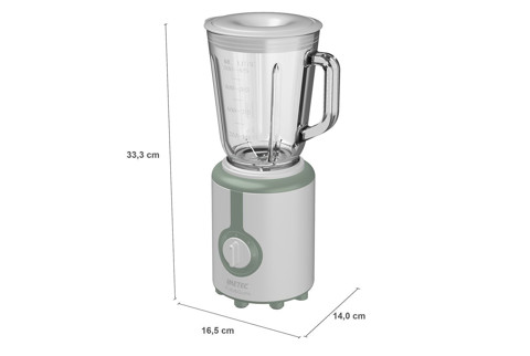 Imetec Frulla&Gusta 0,8 L Frullatore da tavolo 500 W Verde, Trasparente, Bianco