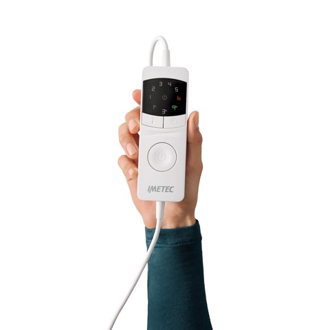 Imetec Scaldasonno Adapto Plus 100% Cotone, Singolo 80x150 cm, Caldo Subito, Tecnologia Brevettata Adapto Plus, Sistema Sicurezza ElectroBlock, Bassi consumi, 6 Temperature, Autospegnimento 1, 3, 9 ore, Made in Italy