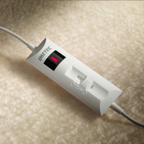 Imetec Scaldasonno Comfort, 50% Lana e Merino, Matrimoniale 150x160 cm, Made in Italy, Doppio comando, 2 temperature