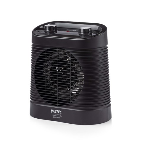 Imetec Silent Power Comfort, termoventilatore silenzioso e compatto, stufetta elettrica, 2100 w, 4 funzioni, termostato ambiente e di sicurezza, funzione antigelo, maniglia