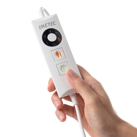 Imetec Termoforo Multiuso Intellisense Comfort, per schiena e addome, 40x35 cm, 5 temperature, Rapido riscaldamento